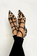 BALLERINE ANIMALIER CON CINTURINI