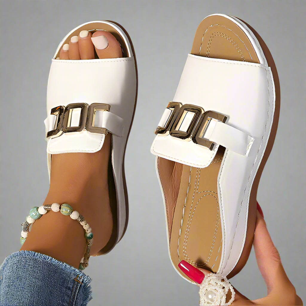 Elle - Sandali comodi con zeppa