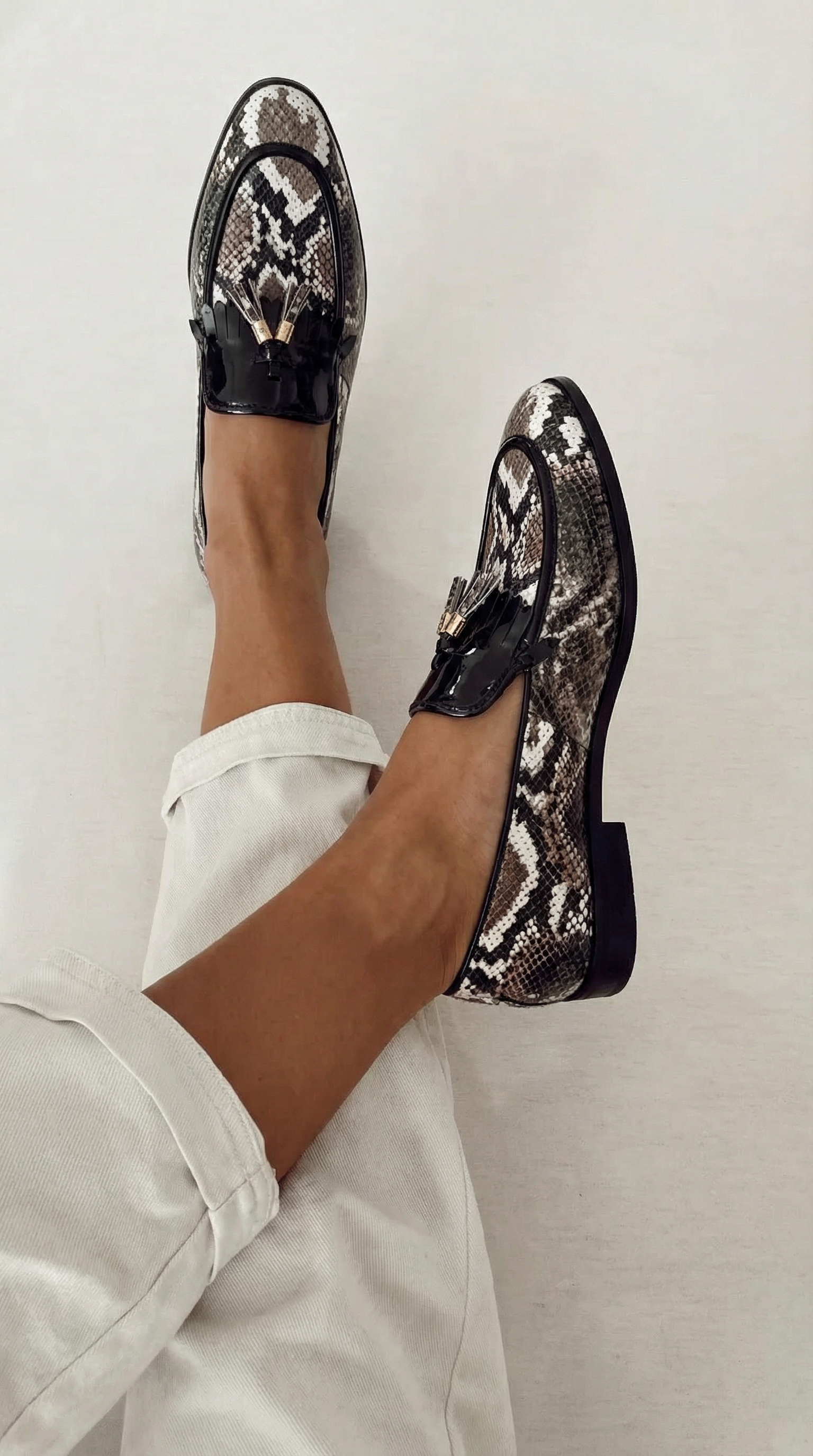 MOCASSINO ELEGANTE STAMPA PITONE