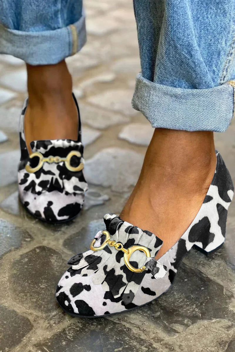 DÉCOLLETÉ CON DETTAGLIO FRANGIA E FIBBIA ORO